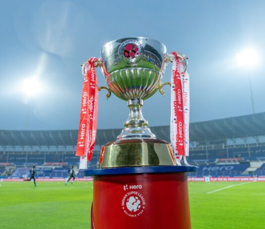 Indian super league trophy