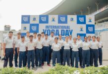Pitch, Pace, and Peace: Sourav Ganguly Leads CAB in Celebrating International Yoga Day at Eden Gardens