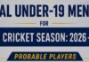 CAB announces probables for Bengal U19 Men’s Team