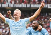 Erling Haaland Goal Guides 10-Man City to Victory at Old Trafford